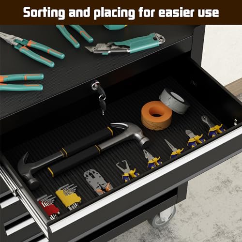 4-Drawer Rolling Tool Chest Toolbox,Tool Chest with Wheels,Tool Storage Cabinet with Locking System,Tool Box Organizer for Garage,Warehouse, Workshop (Black, 4-Drawers)