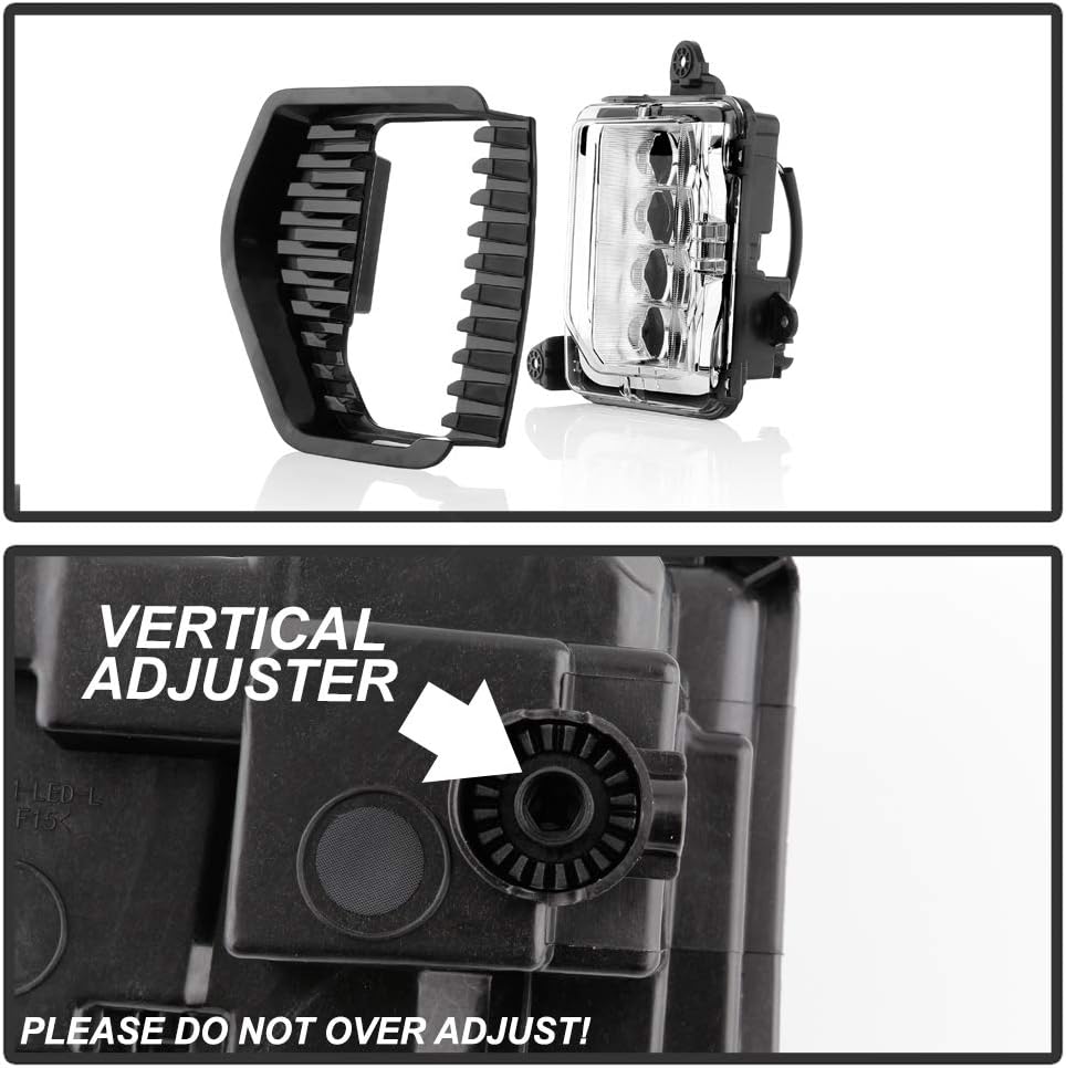ACANII - For 2019-2020 GMC Sierra 1500 Denali (New Gen) LED Bumer Fog Lights Driving Lamps w/Switch Assembly Left+Right