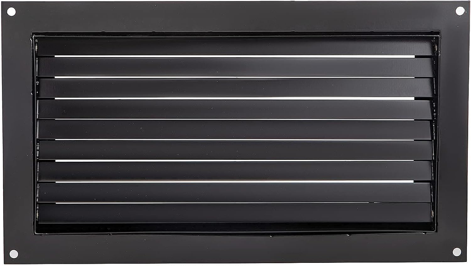 VEVOR Flood Vent, 16" X 32" Foundation Flood Vent, to Reduce Foundation Damage and Flood Risk, Black, Wall Mounted Flood Vent, for Crawl Spaces,Garages & Full Height Enclosures (16" X 32")