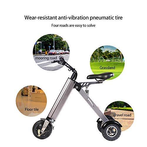 TopMate ES31 Electric Scooter Mini Foldable Tricycle Weight 14kg with 3 Gears Speed and 3 Shock Absorbers | Suitable for Travel