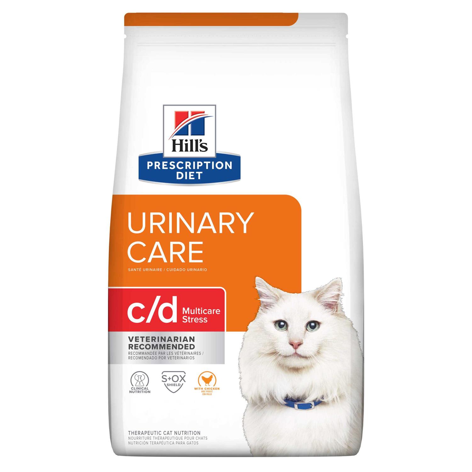 Hill&amp;s Prescription Diet c/d Multicare Stress Urinary Care with Chicken Dry Cat Food - Pet Supplies online store