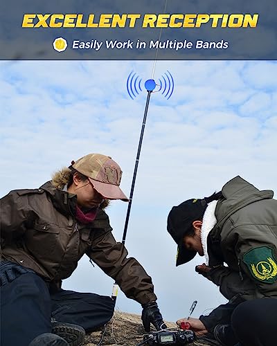 Radio Antennas PAC-12 HF Antennas for Ham Radio with Slide Regulator 7MHz-50MHz All Band Hf Vertical Antenna 40m-6m 8 bands JPC-12 Antenna for Outdoor 4.1 Meter(13.5Ft) (M10)