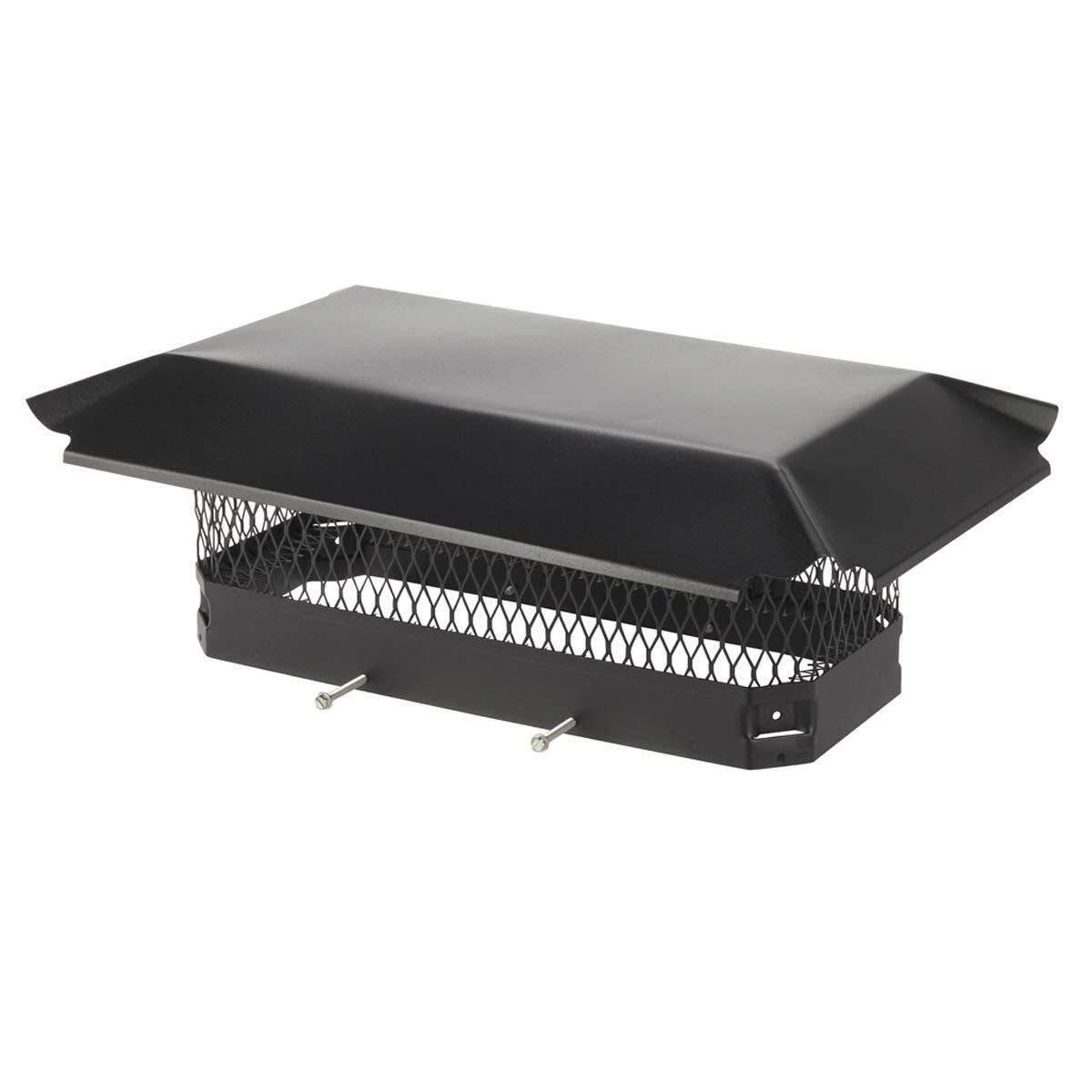 HY-C Single Flue Bolt-On Chimney Cap, Black