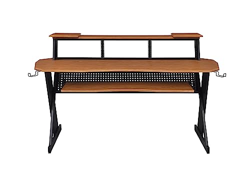 EX100 Series Music Studio Desk Workstation with 3 x 4U Rack (Cherry)