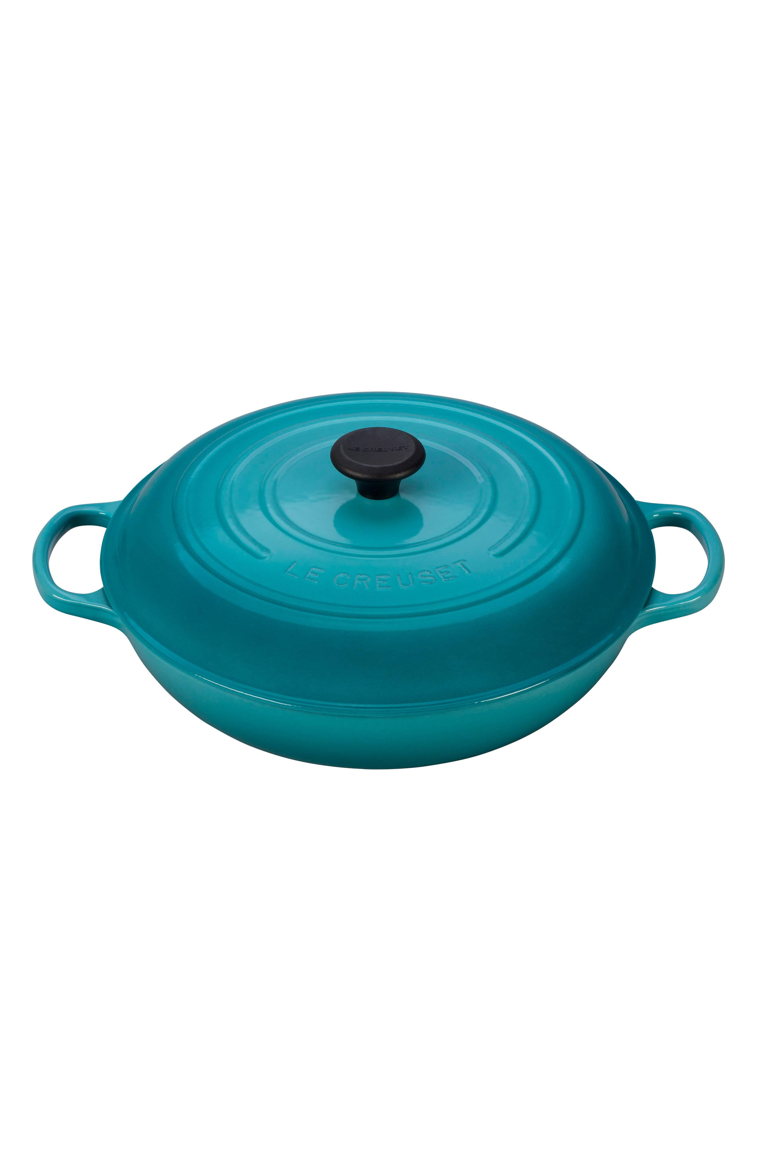 Le Creuset 5-Quart Signature Cast Iron Braiser - Caribbean