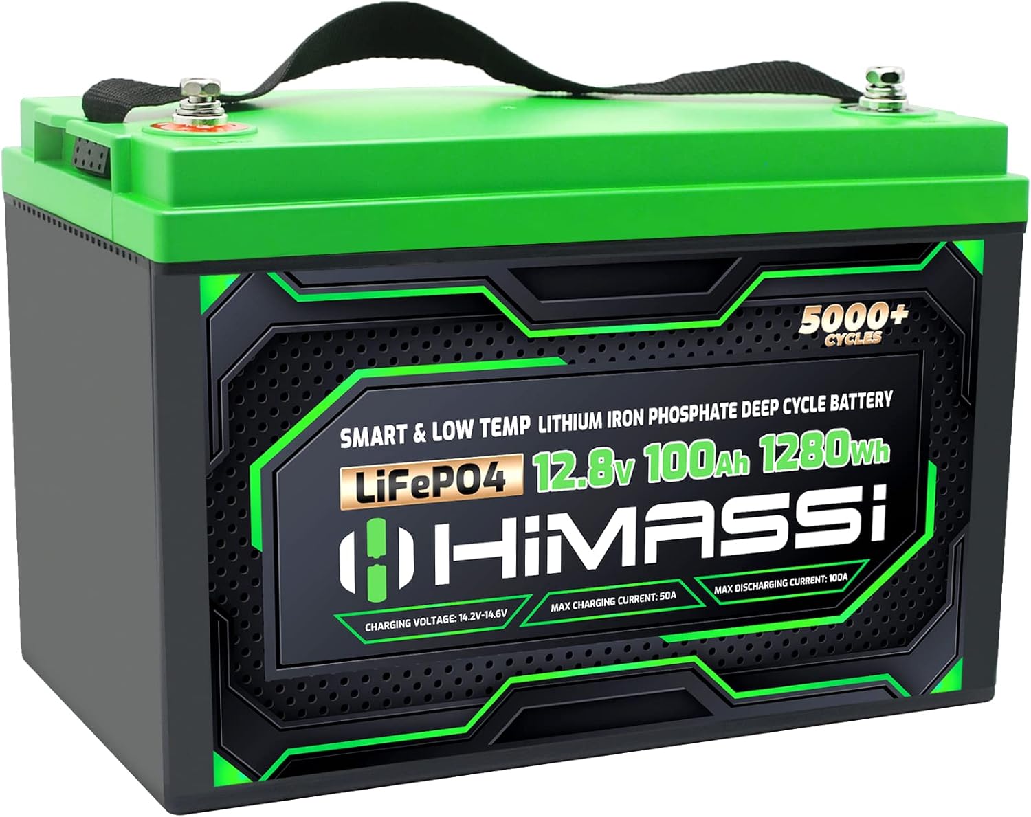 LiFePO4 Battery, 12V 400Ah Lithium Battery, Built-in 250A BMS, Lithium Ion Battery for Trolling Motor, Solar, Marine, RV Car, Camper, Home Storage, Off-Grid System