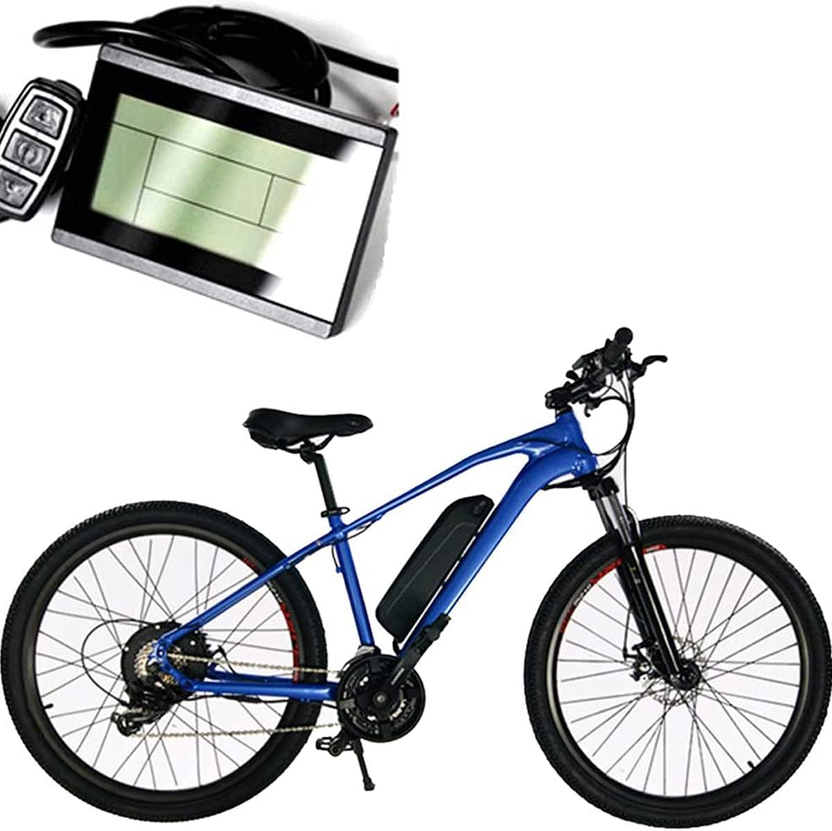 48V 1000W Front or Rear Wheel Hub Motor Brushless Gear Bicycle Electric Bike Conversion Kit with LCD Display for 20"/ 24" / 26"/27.5" / 28"/ 29" / 700C Wheel Ebike,FrontWheel-26INCH