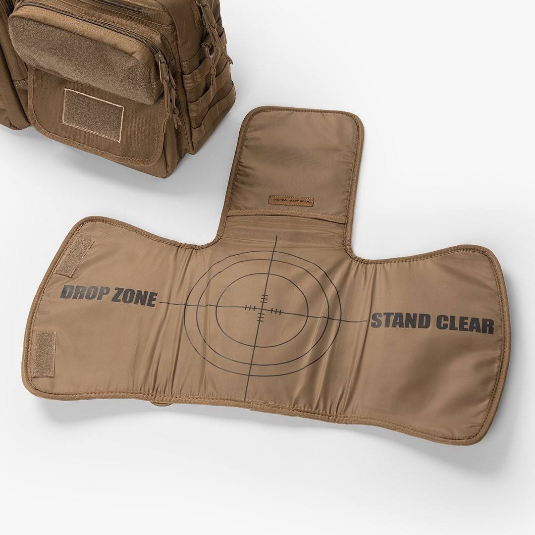 Tactical Baby Gear Deuce 2.0 Diaper Bag + Changing Mat in Coyote Brown