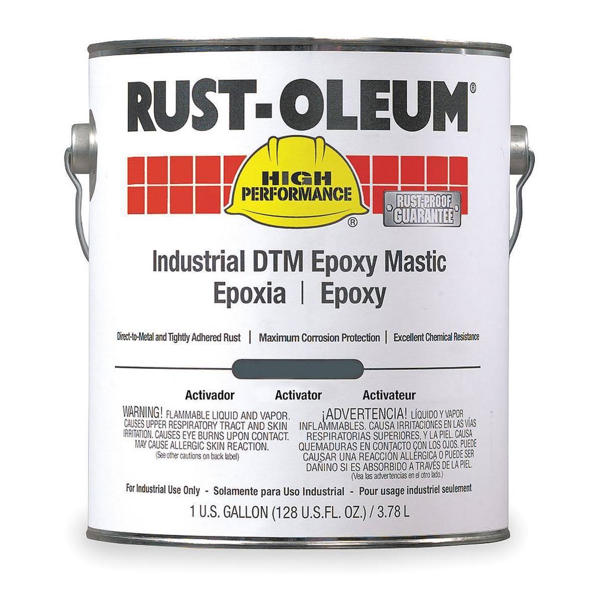 Rust-Oleum 9179402 9100 Epoxy Mastic Coating,Black,1G, Size: 1 Gal