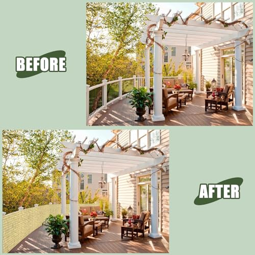 Reed Fencing,Bamboo Fence 6 FT High,Bamboo Privacy Reed Fence for Outdoor Backyard Patio,Restaurant,Hotel (6X16.4FT)