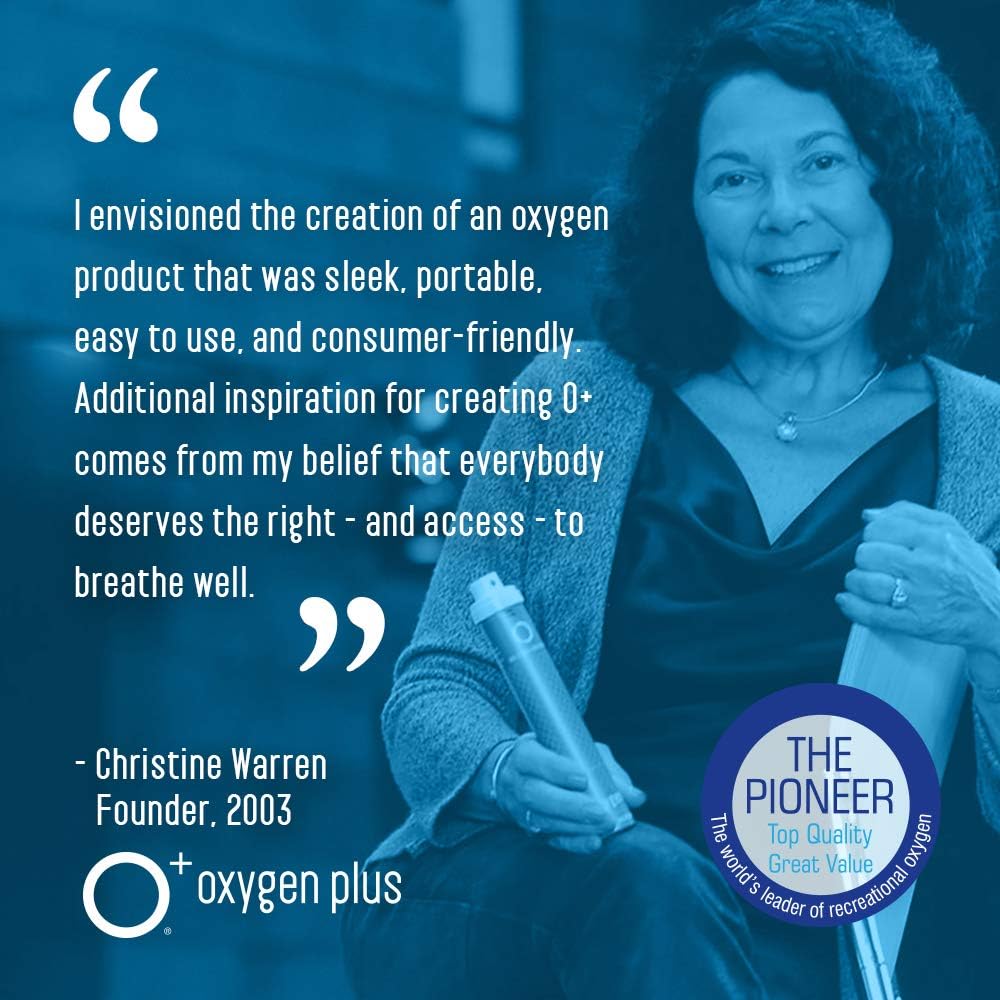 Oxygen Plus – O+ Biggi 6 Pack | Portable Oxygen Can | 99.5% Pure O2 | Natural Wellness Supplement to Boost Energy & Recovery | 50+ Uses Per 11 Liter Canister