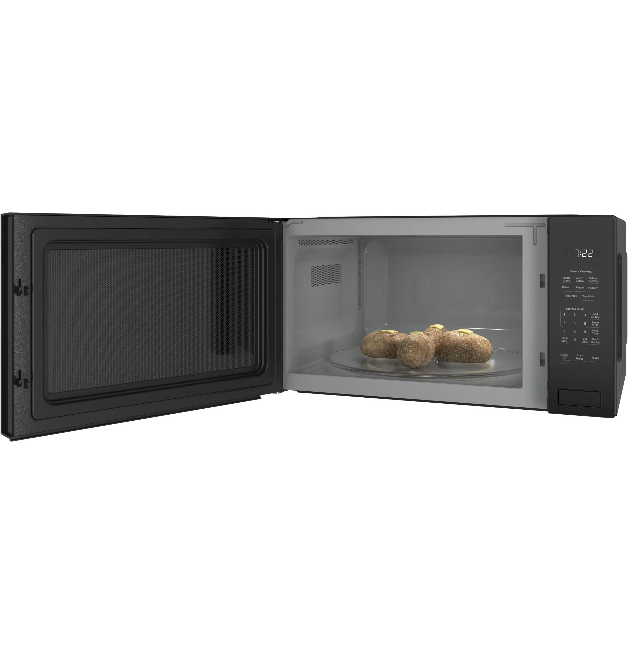 GE Profile Profile 2.2 Cu. Ft. Built-in Microwave in Black with Sensor Cooking