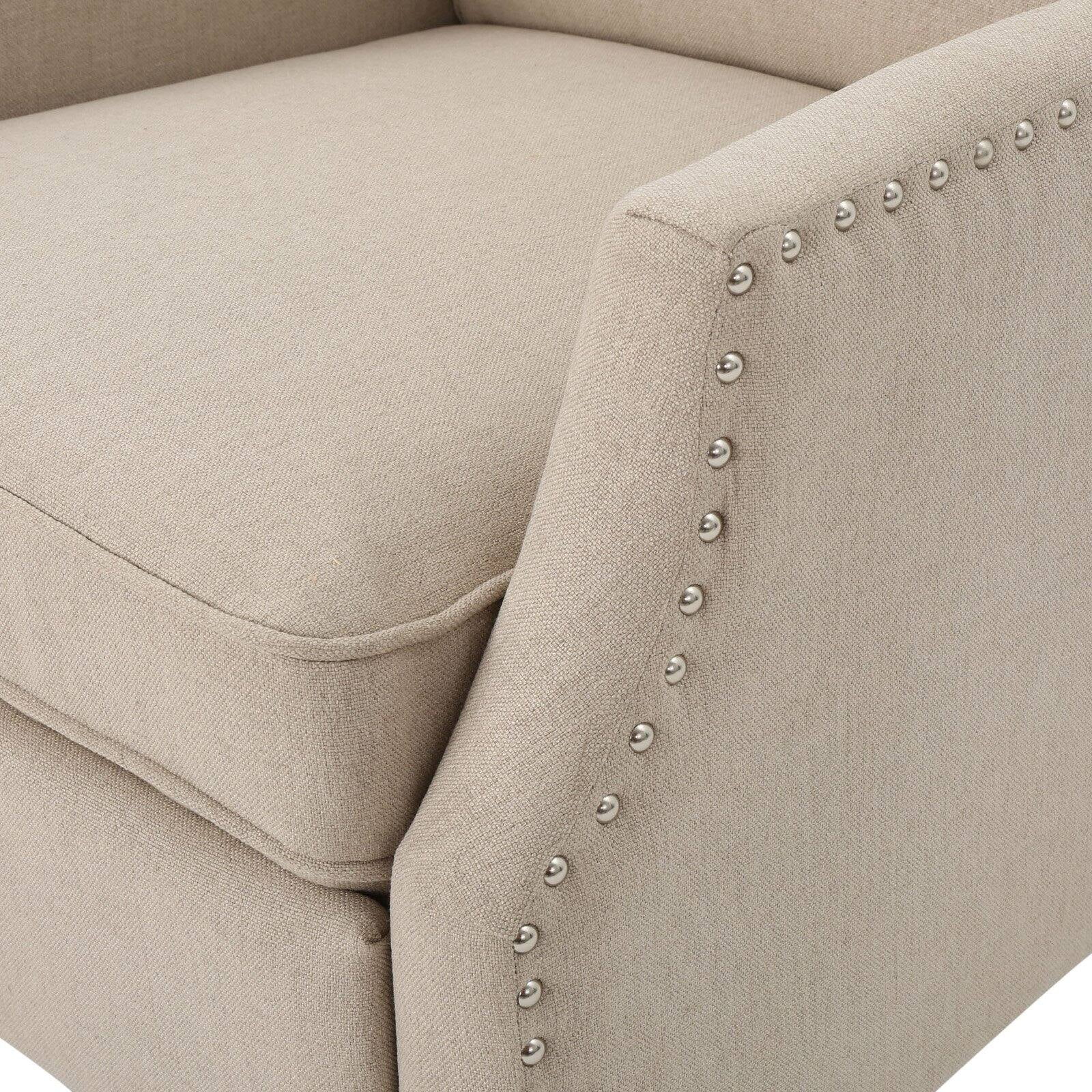 Westeros Traditional Wingback Fabric Recliner Chair