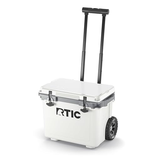 RTIC 22 QT Ultra-Light Wheeled Cooler with Handle, Hard Insulated Portable Ice Chest Box for Beach, Drink, Beverage, Camping, Picnic, Fishing, Boat, Barbecue