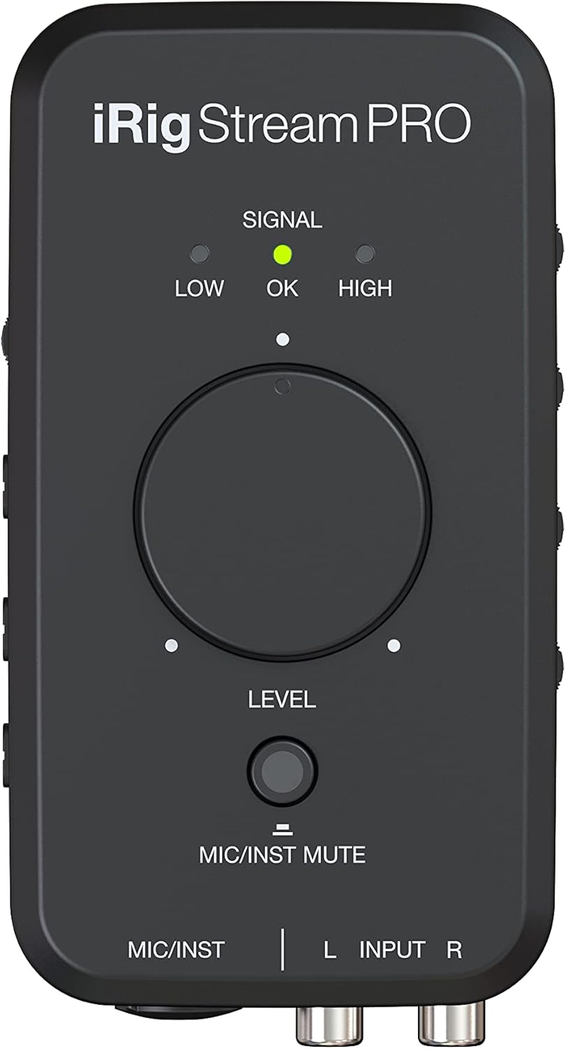 IK Multimedia iRig Stream Pro Streaming audio interface with in-line multi-input mixer, Everything you need for professional quality streaming, right in the palm of your hand.