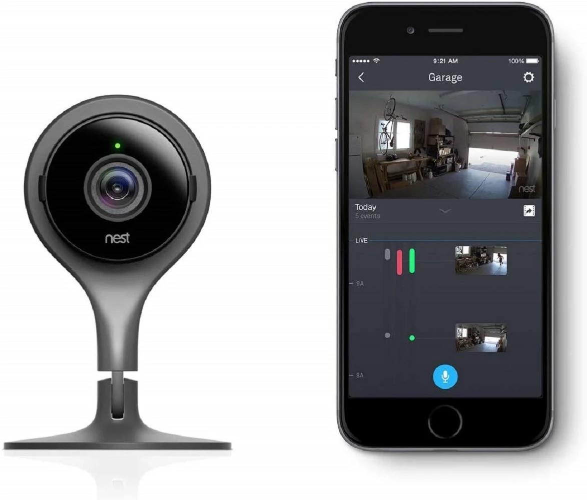 Google Nest Cam 3MP Indoor Security Camera, 1080p HD Video, Wi-Fi, Black