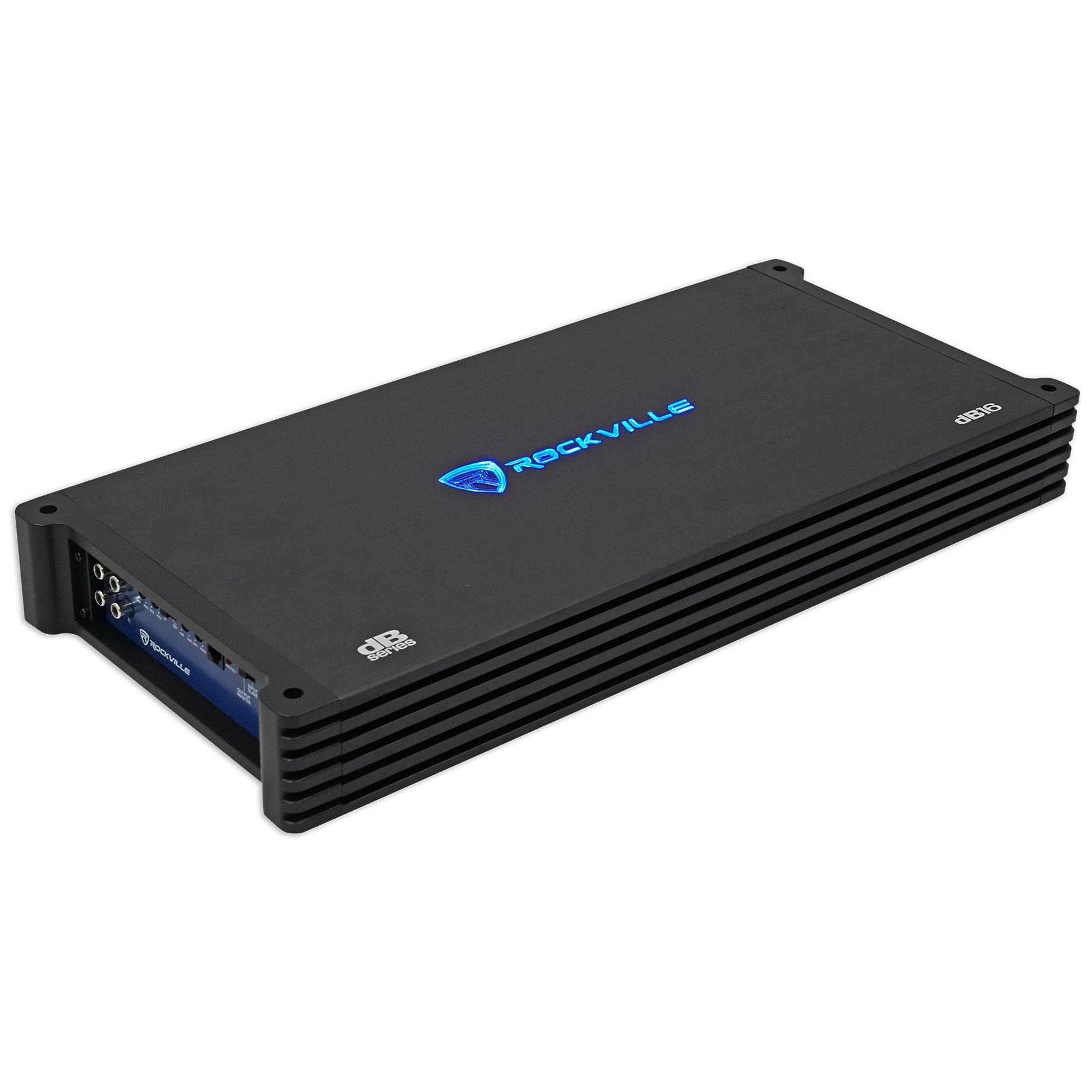 Rockville DB16 8000 Watt/4000w RMS Mono Class D 2 Ohm Amplifier Car Audio