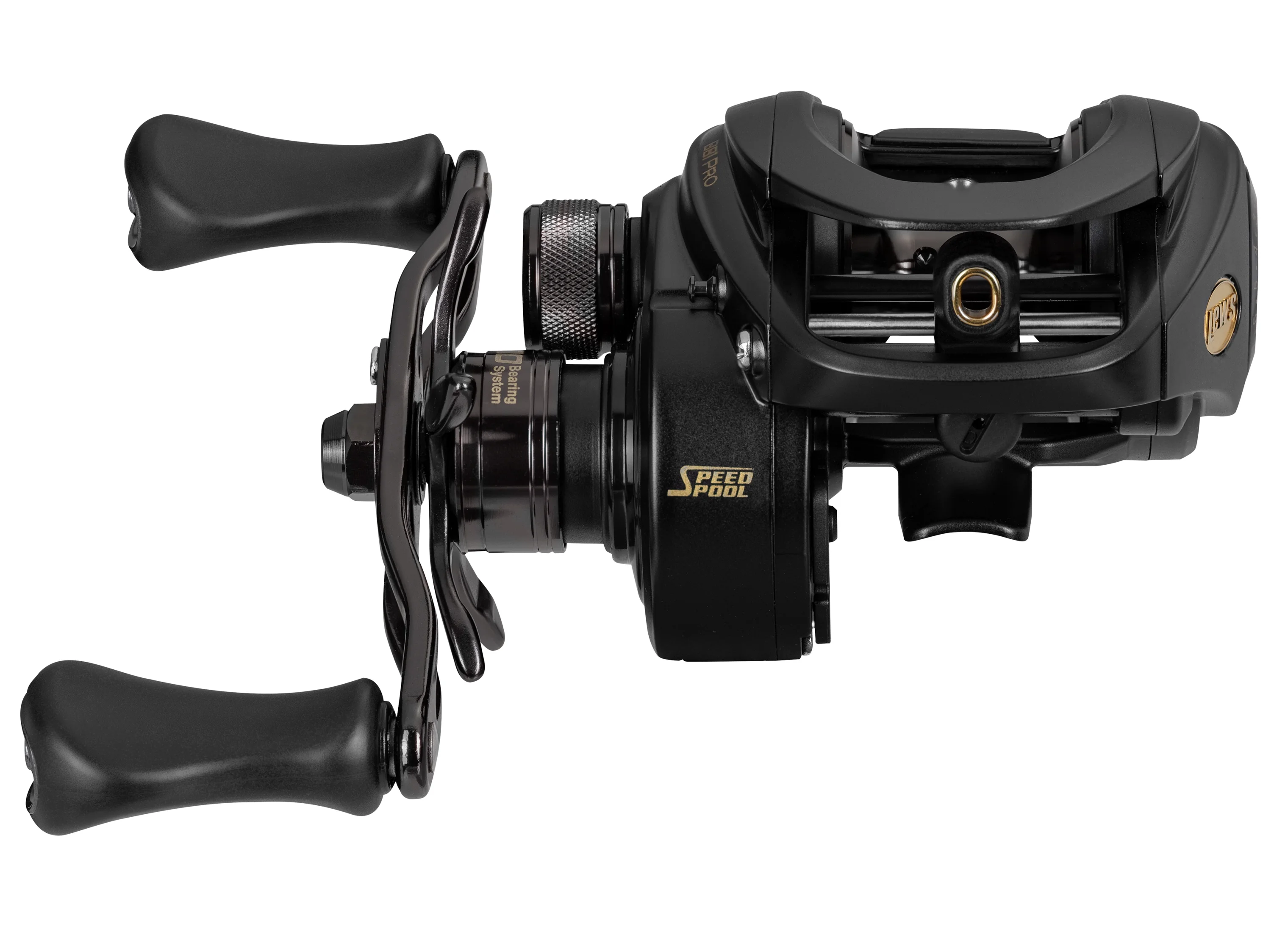 Lew's BB1 Pro Baitcast Fishing Reel, Right-Hand Retrieve, 8.3:1 Gear Ratio, 10 Bearing System with Stainless Steel Double Shielded Ball Bearings, Black