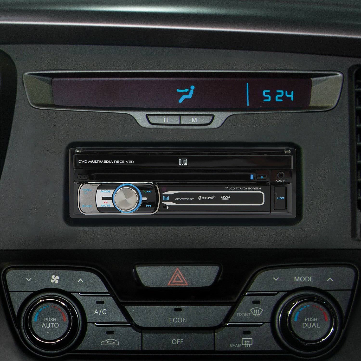 Dual XDVD176BT 7-Inch Single-DIN In-Dash DVD-CD Receiver with Bluetooth