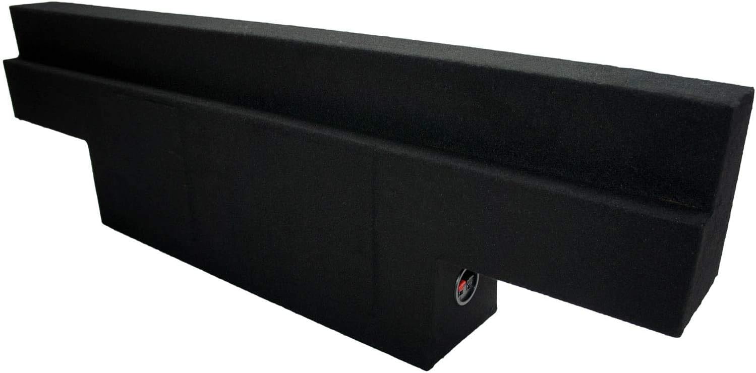 Compatible with Chevy Silverado or GMC Sierra 1500 Non-HD Crew Cab Truck 2001-2006 Dual 12 Subwoofer Sub Box Speaker Enclosure