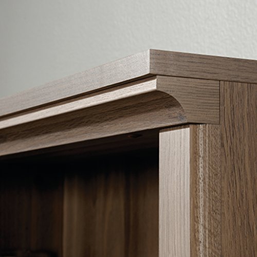 Sauder 5 Tier Book Shelf Wooden Bookcase Multipurpose Bookshelf for Home Office, Living Room, in Chalked Chestnut
