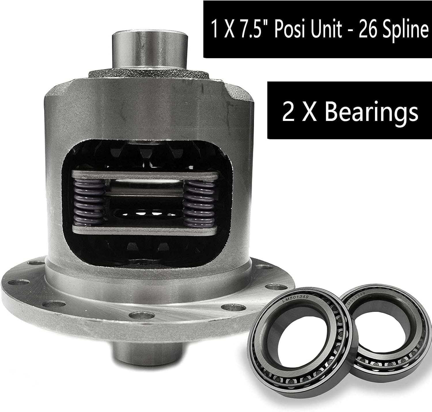 19663-010 Gear & Axle Differential Posi Performance Limited Slip Differential - with 26 Spline Dura Grip Positraction for Chevy GM 7.5" / 7.625'', 10 Bolt Rear End YDGGM7.5-3-26-SM 19663010