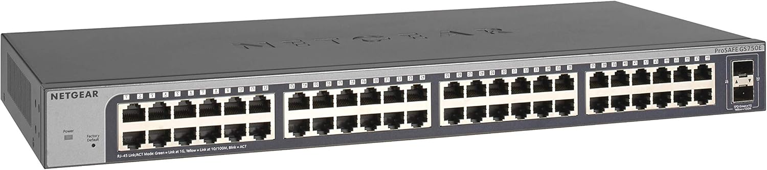 NETGEAR 24-Port Gigabit Ethernet Unmanaged Switch (JGS524) - Desktop or Rackmount, and Limited Lifetime Protection
