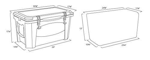 Grizzly Coolers 60 Quart Rotomolded Cooler, Sandstone