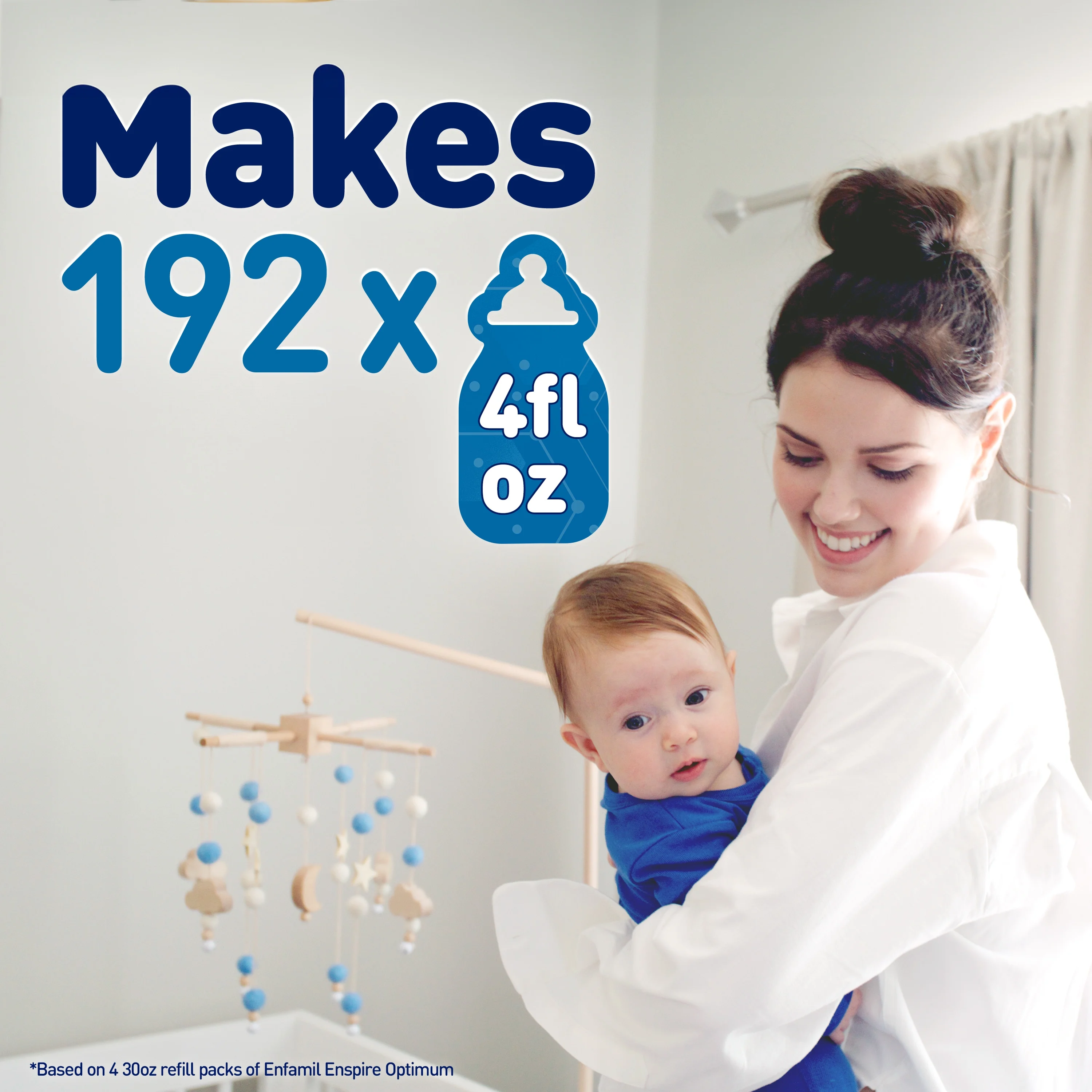 Enfamil Enspire Optimum Baby Formula, with Immune-Supporting Lactoferrin found in Colostrum, Our Closest Formula to Breast Milk, Dual Prebiotics, Infant Formula Powder, Baby Milk, 120 Oz