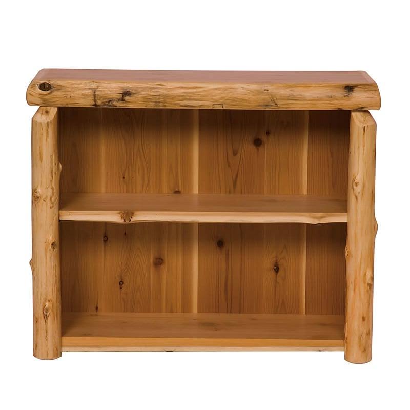 Fireside Lodge Traditional Cedar Log Standard Bookcase; Small
