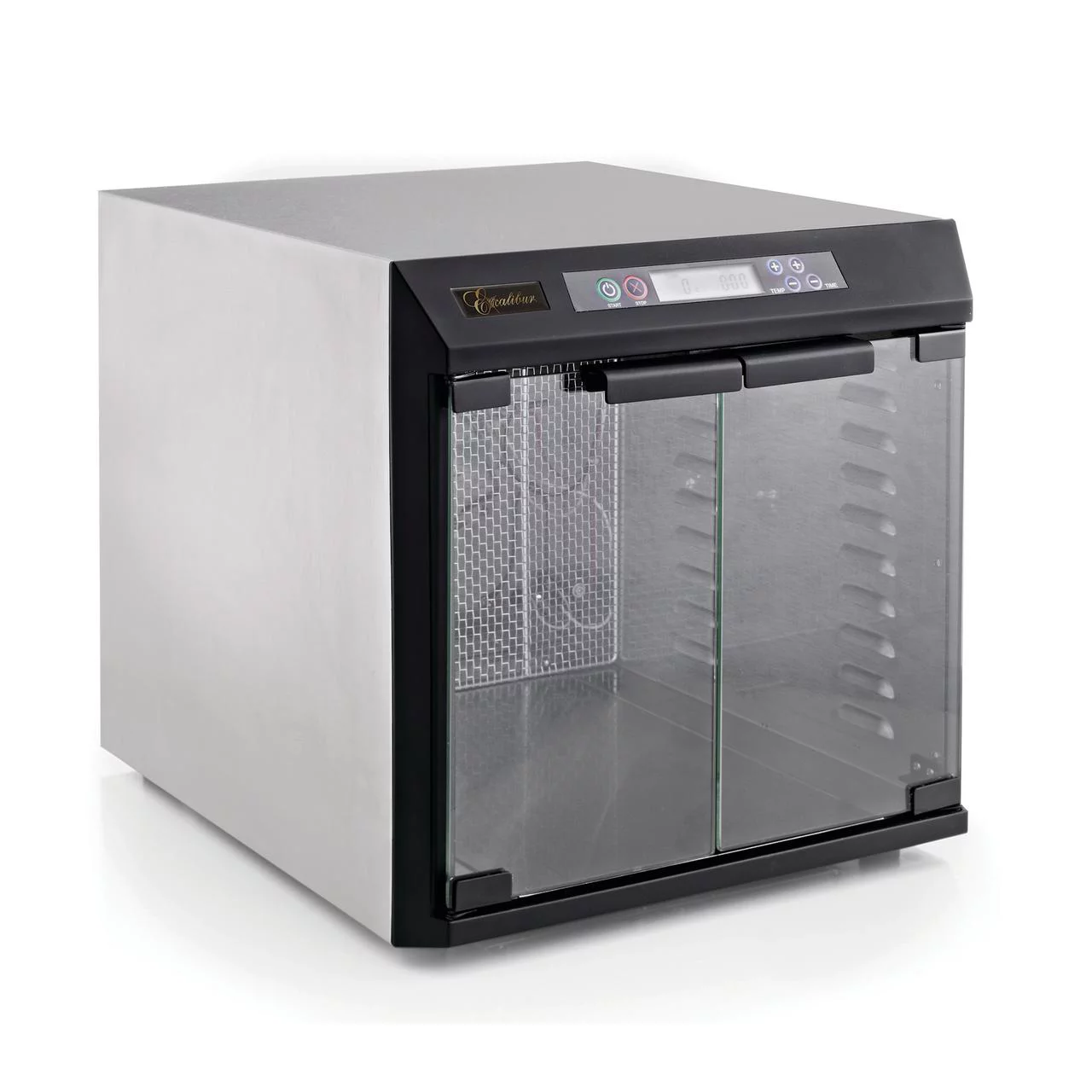 Excalibur 600W Stainless Steel 10 Tray Commercial Food Dehydrator with Adjustable Temperature Control and Two 99-Hour Timers