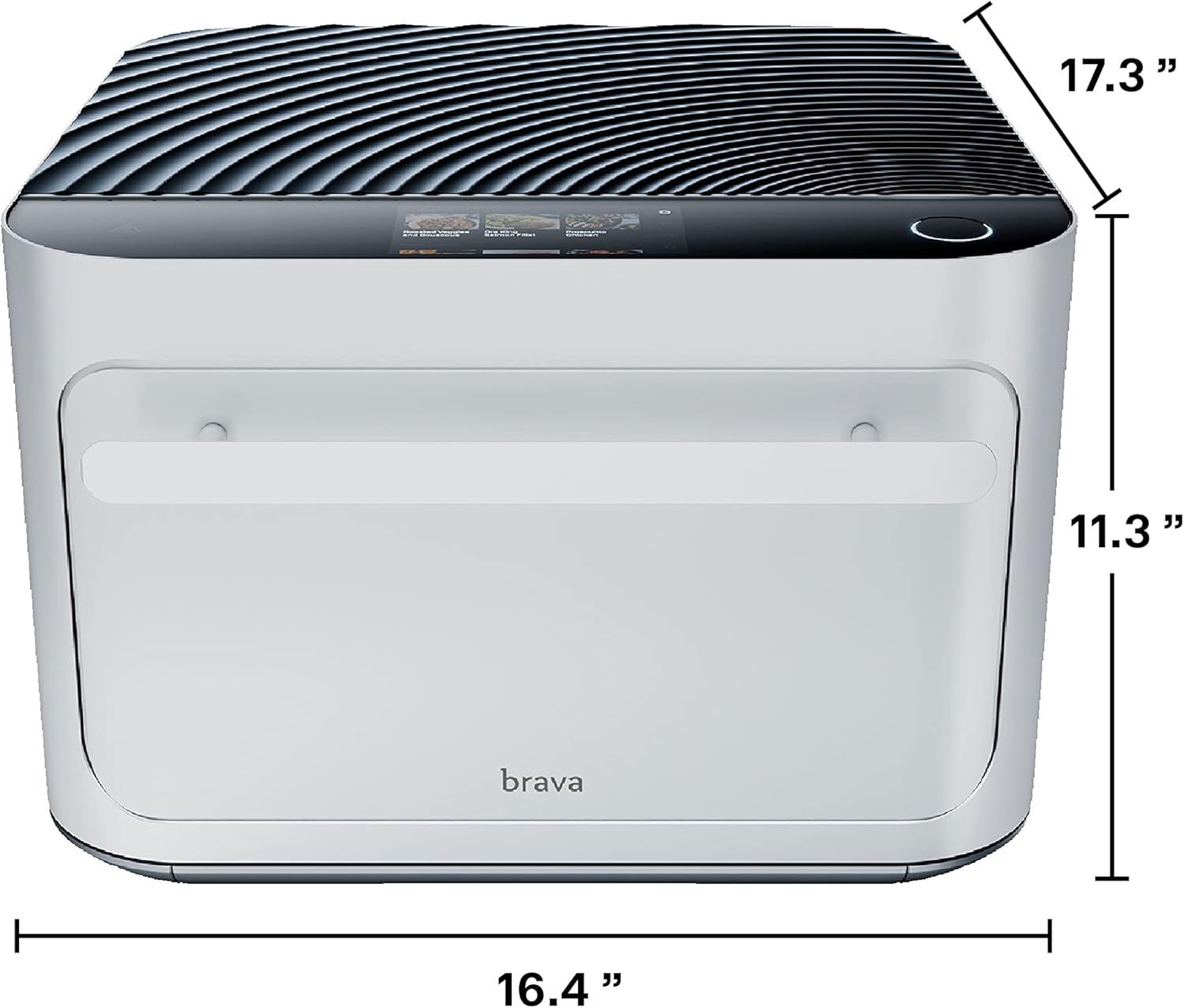 Brava Oven Bake & Breakfast Set: 10-in-1 Touchscreen Countertop Smart Oven, Air Fryer, 6-Slice Toaster, Slow Cooker, Reheater, Dehydrator, Rice Cooker, Healthy & User Friendly, Auto-Shut Off, 1800W