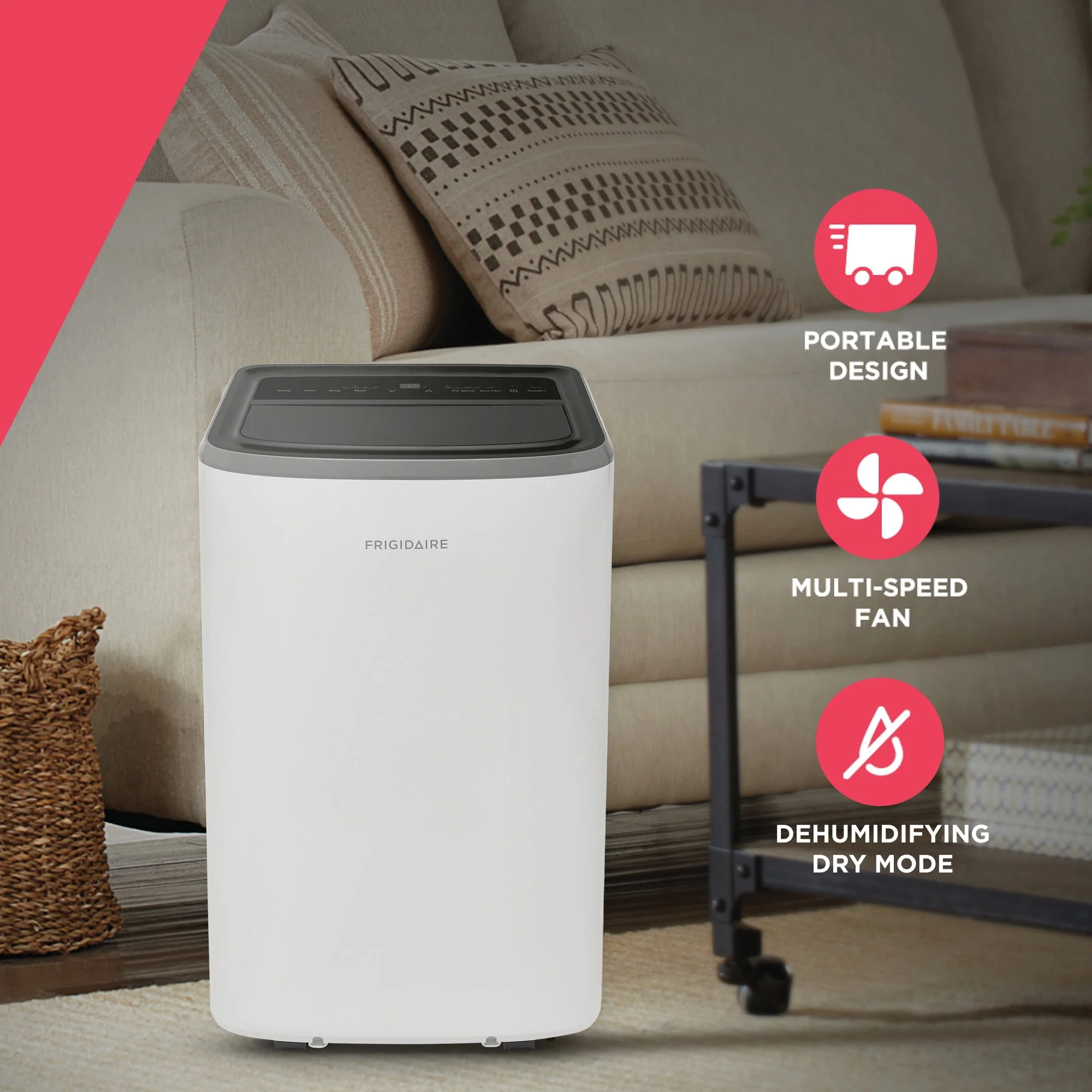 Frigidaire 8,000 BTU Portable Room Air Conditioner with Dehumidifier Mode