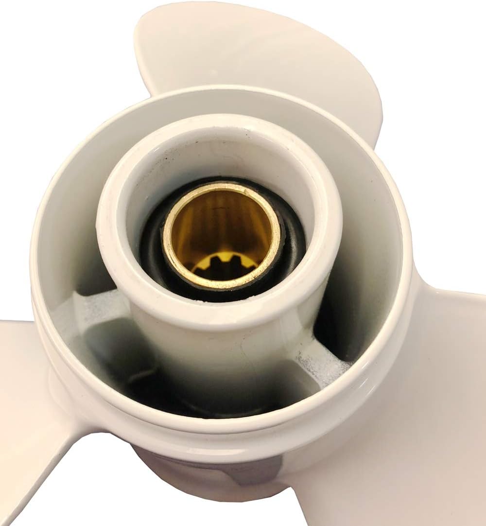 Yamaha Propeller for Outboard Motor F25 20HP 25HP 30HP/ Boat Outboard Propeller 9 7/8x11 1/4 for Yamaha Engine 3 Gearcase 10 Spline Tooth 664-45947-01-EL 9.875x11.25 Pack of 2