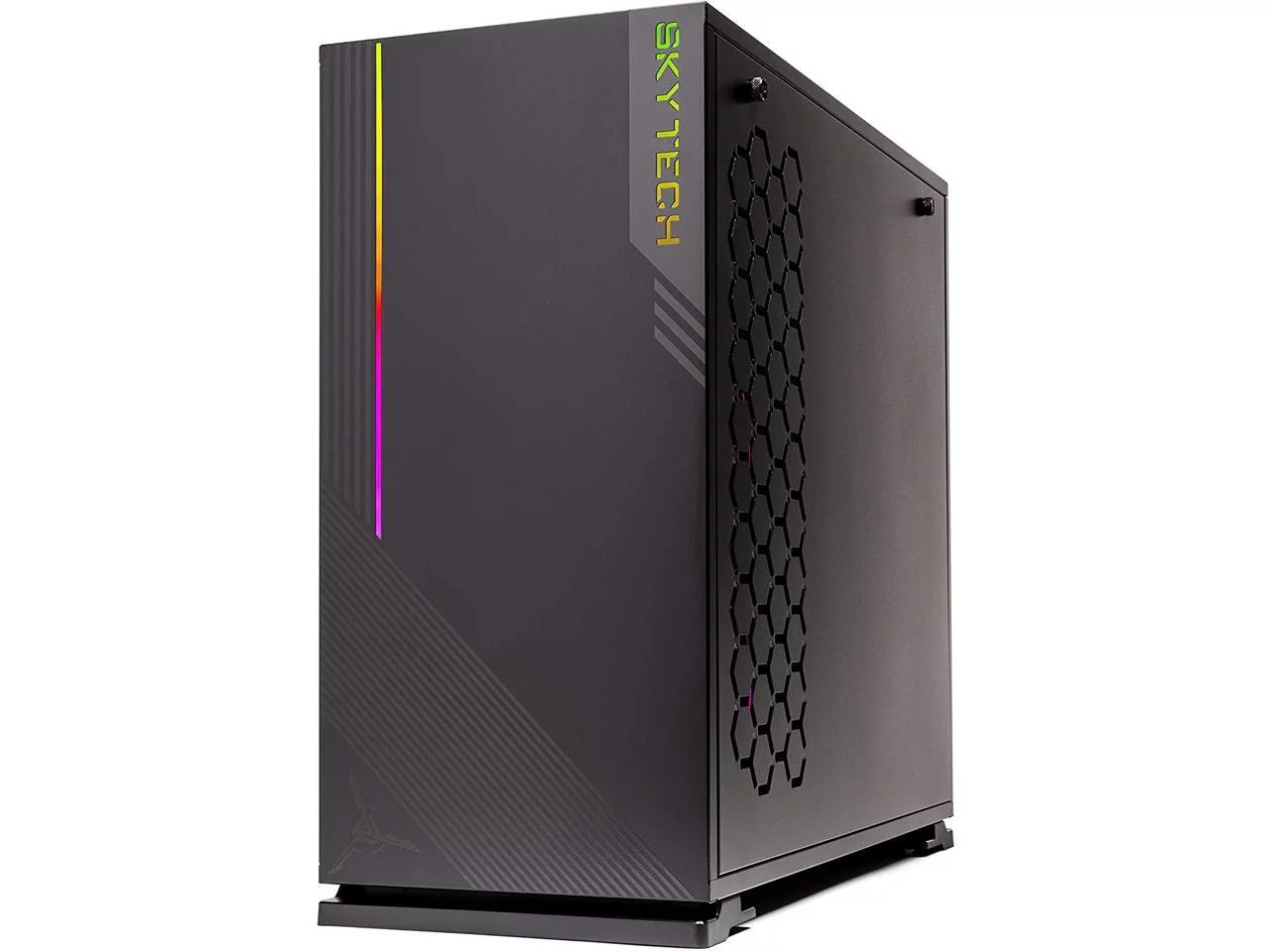 Skytech Azure Gaming PC Desktop, AMD Ryzen 5, Nvidia RTX 3060, 1TB SSD, 16GB RAM, Windows 11