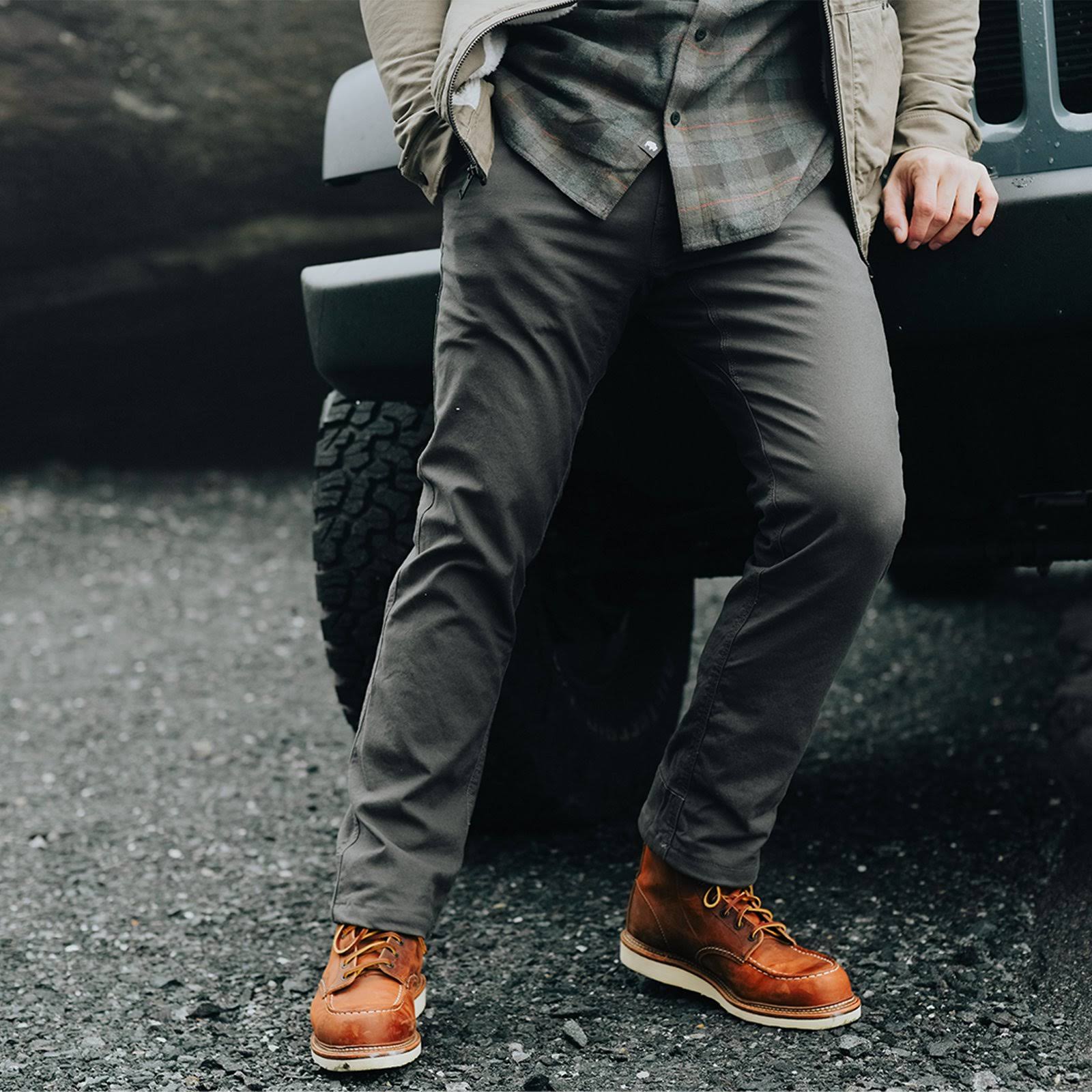 Mountain Khaki Lined Mountain Pant Classic Fit - 36x32 Jackson Grey