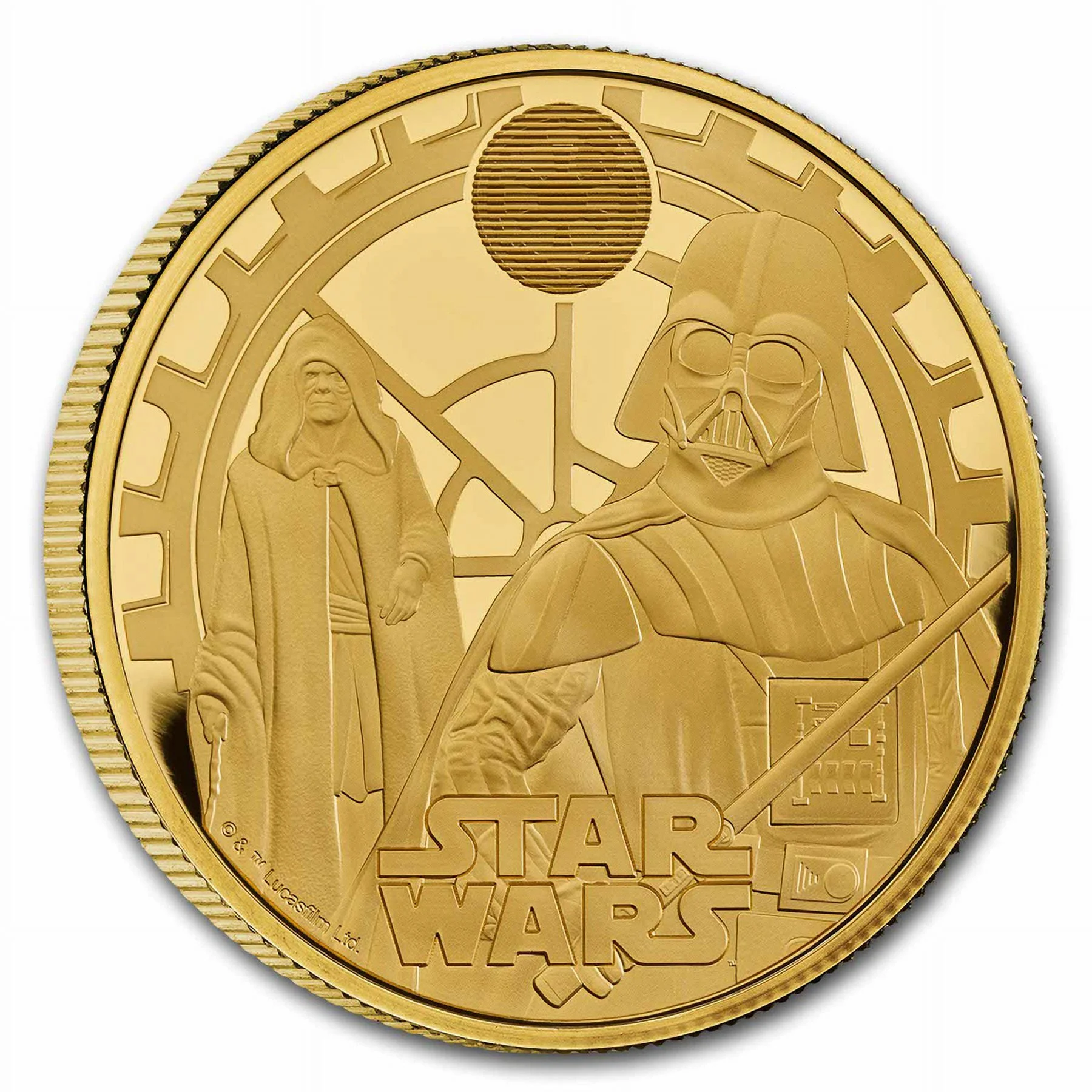 2023 GB Star Wars: Darth Vader & Emperor 1 oz Gold £100 Prf Coin