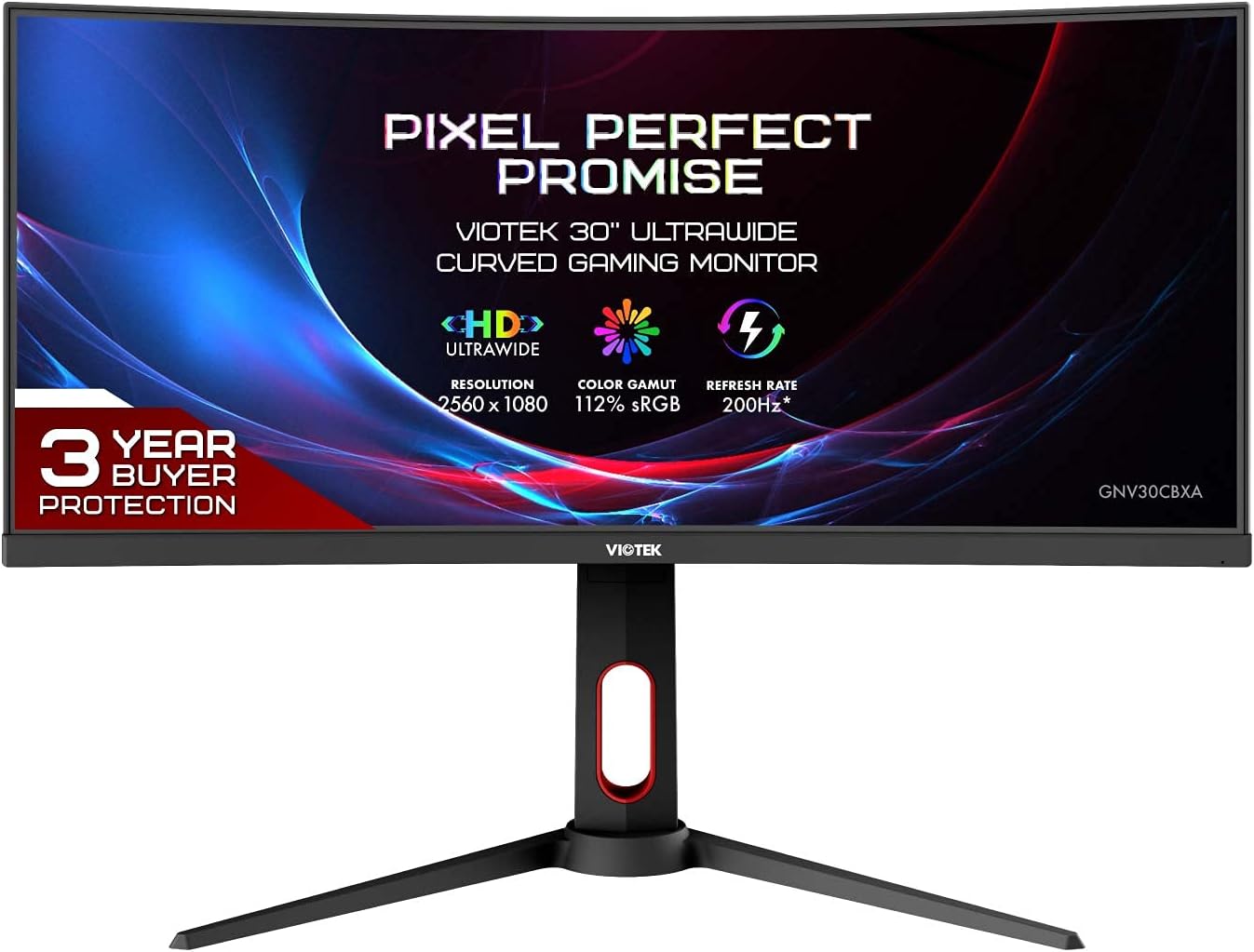 VIOTEK GNV27DB 27-Inch Curved QHD Gaming Monitor | 144Hz 2560x1440p 1ms (OD) | 1500R Curvature, G-Sync-Ready FreeSync | DP, 3X HDMI, 3.5mm | 3-Year Warranty + Zero-Tolerance Dead Pixel Policy (VESA)