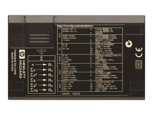 HP 12c - Financial calculator - battery
