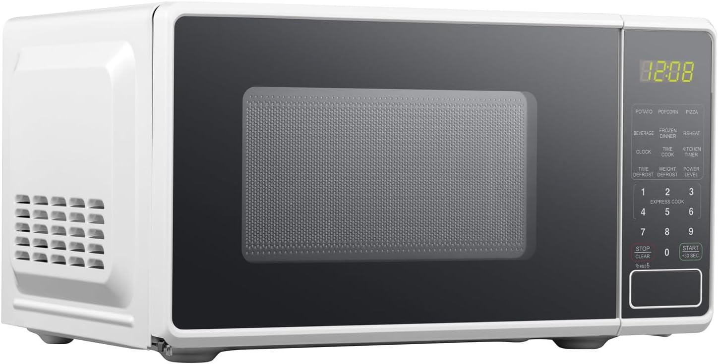0.7 cu. ft. Countertop Microwave Oven, 700 Watts, Easy Clean Interior, with Safety Lock (Please choose color)