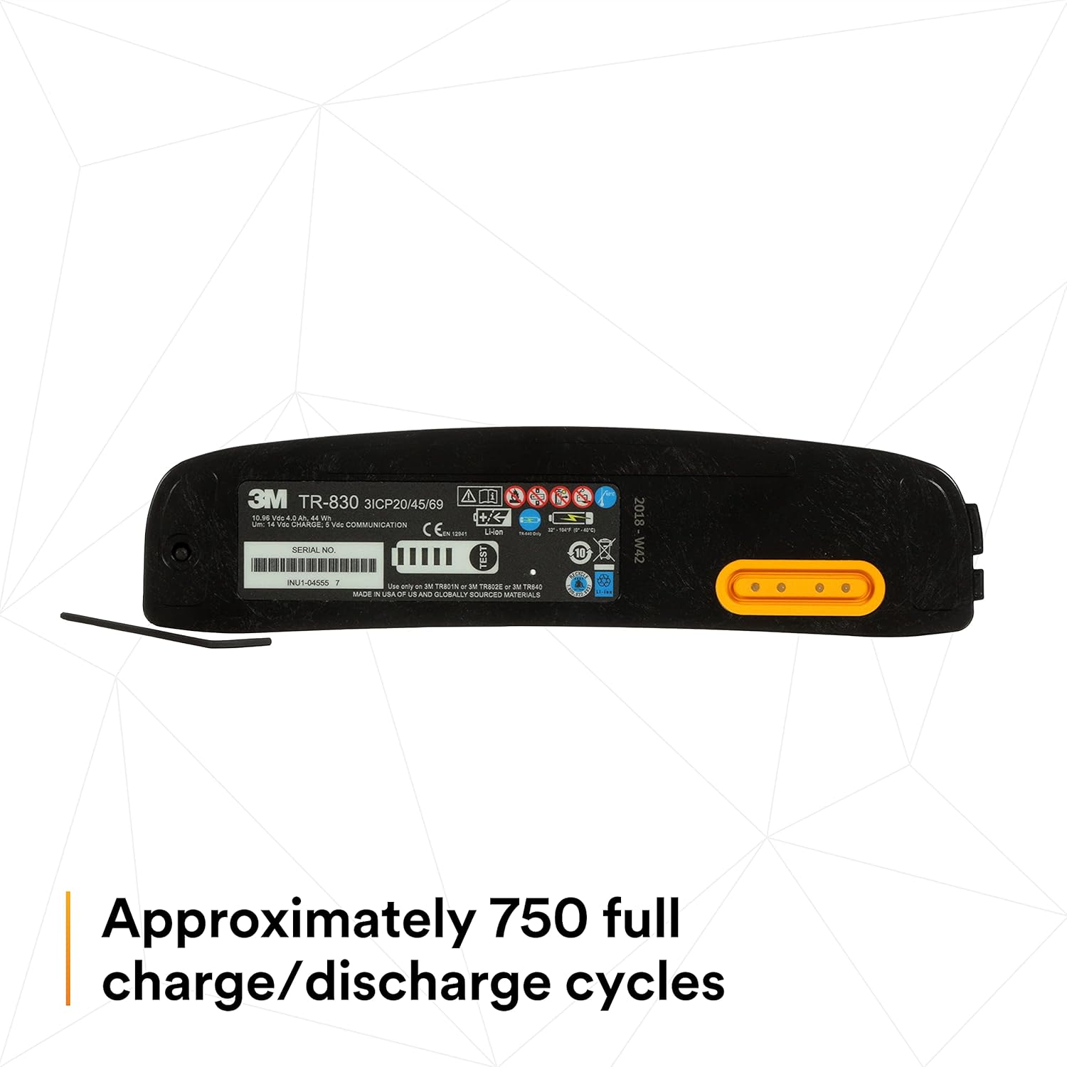 3M Versaflo Battery TR-830/94243(AAD), Intrinsically Safe, for TR-800 PAPR