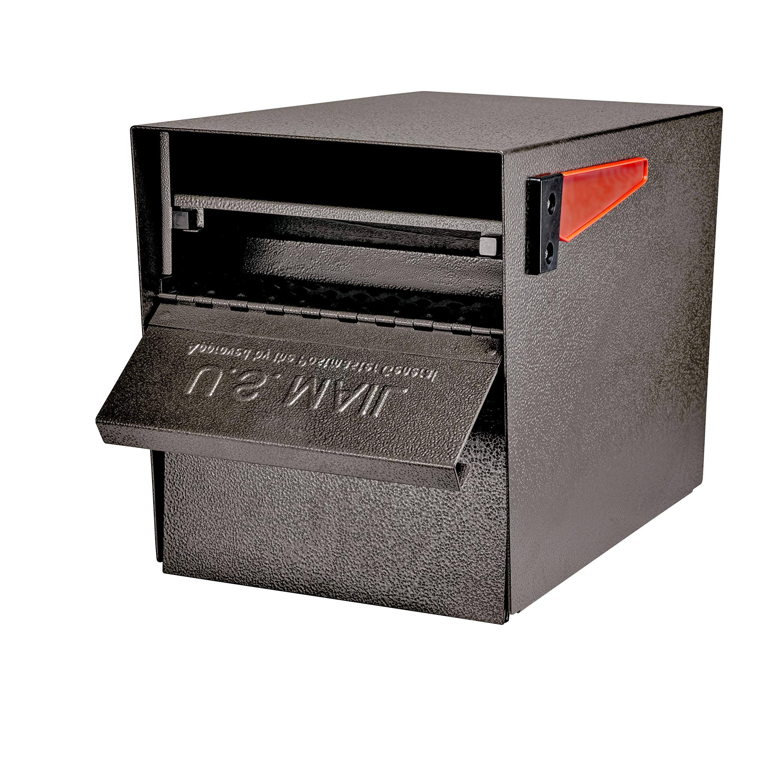 Mail Boss 7108 Curbside Locking Security Mailbox, Bronze