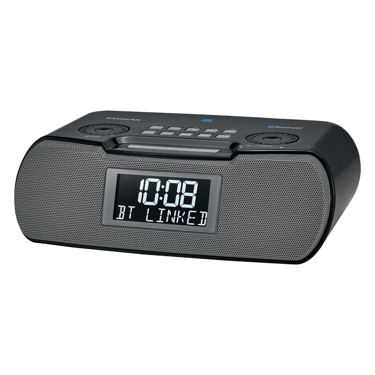 Sangean RCR-20 Digital AM/FM-RDS/Bluetooth Clock Radio with USB Charger