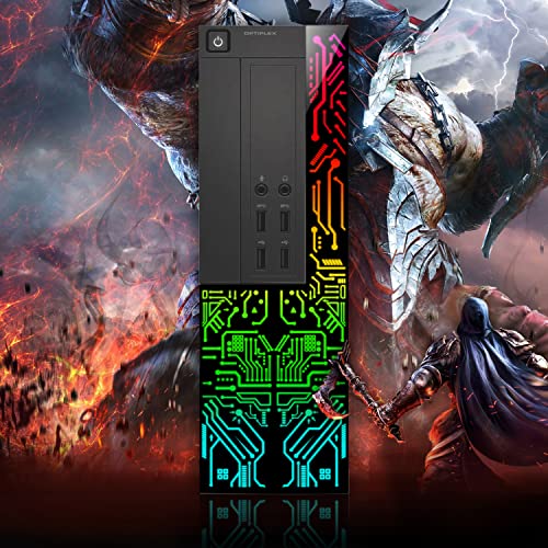Dell Gaming OptiPlex Desktop RGB Computer PC | Intel Core i7 3.4Ghz | AMD RX 550 4GB GDDR5 | 16GB RAM 512GB SSD | RGB Gaming Keyboard & Mouse WiFi | Windows 10 HDMI (Renewed)