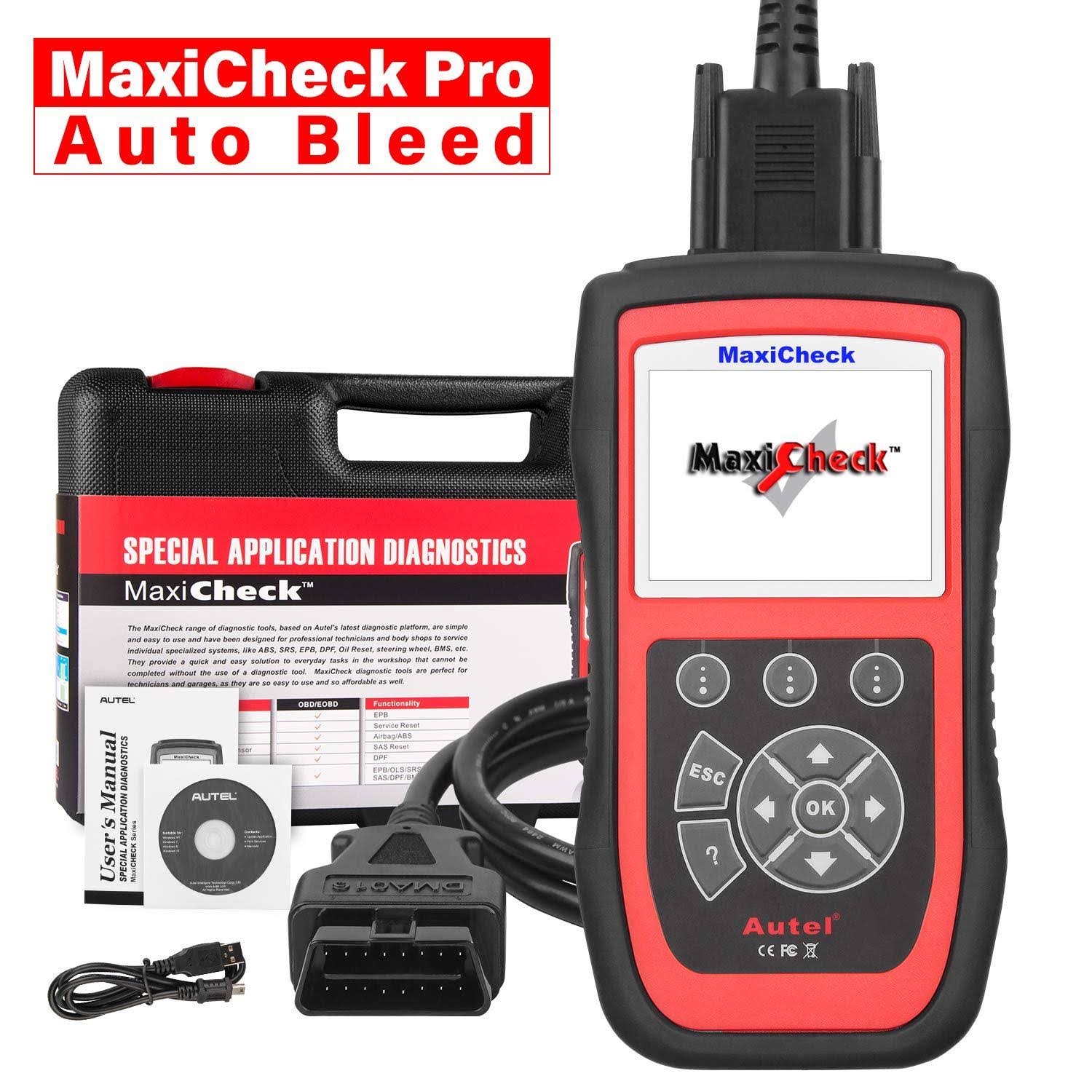 Autel MaxiCheck Pro OBD2 Scanner Automotive Diagnostic Scan Tool with ABS Auto Bleed, Srs airbag, Oil Reset, SAS, EPB, BMS for S