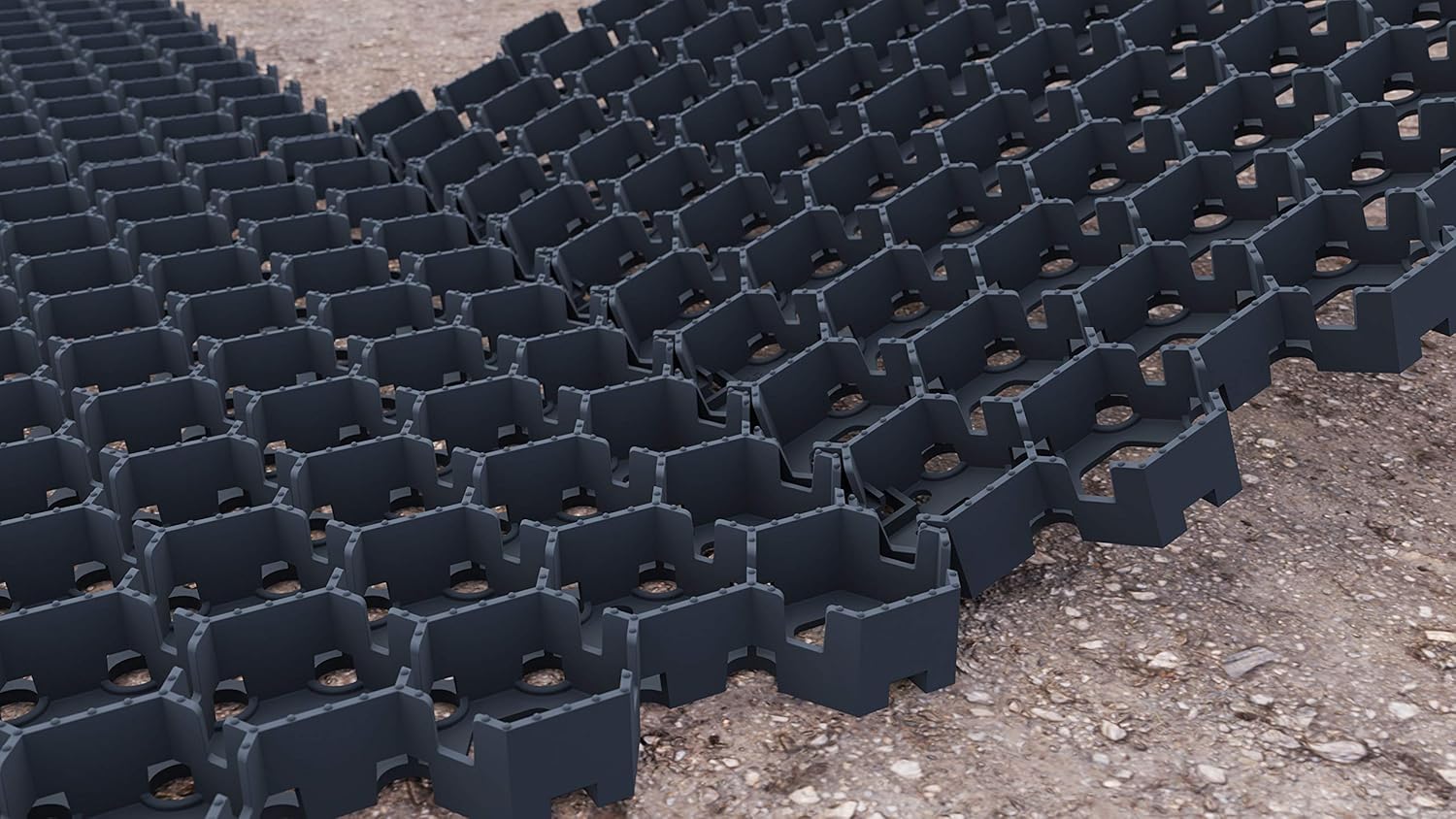 Standartpark - HEXpave Grid - 1" Depth Permeable Paver System - 27,000 lbs Load Class - DIY Patio, Walkway, Shed Base, Light Vehicle Driveway and Much More! (20 Sq Ft) Pack of 2