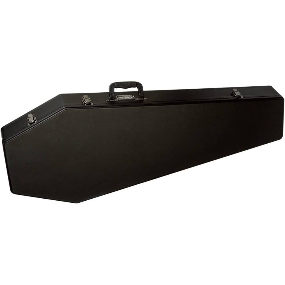 Coffin Case Guitar Black Red