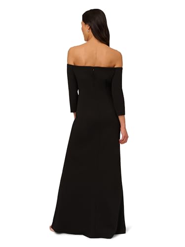 Adrianna Papell Women's Off Shoulder Crepe Gown