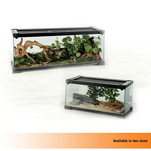 Zilla QuickBuild Terrarium, Sleek Glass Reptile Habitat, Easy Setup, Suitable for all Types of Reptile Pets, Whether Amphibians, Reptilians, Snakes, or Even Arachnids, 48"x18"x18"