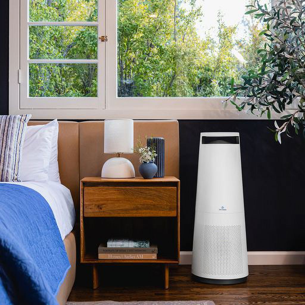 DH Lifelabs Sciaire + HEPA Air Purifier | Ions Actively Clean & Deodorize Air | Eliminates 99.97% of Bacteria & Viruses | H13 HEPA Purifier Filter for Allergies Pets | Large Room Home | White